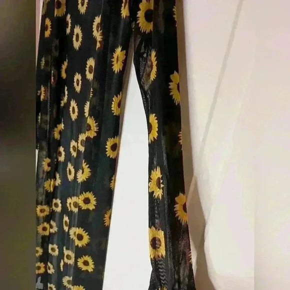 2 FOR $25 Y2K sunflower patterned long sleeve sheer NYC Duster cardigan- (#437) - Picture 4 of 6
